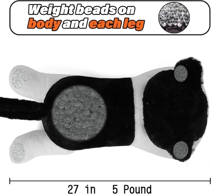 27 pollici gatto pesato animali di peluche, Cuddly pesato gatto cuscino di peluche gigante di peluche regalo ideale per adulti e bambini
