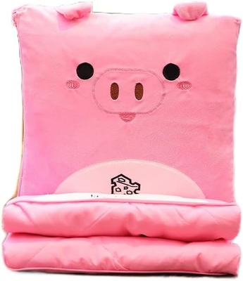Copertura e cuscino da viaggio - Premium Soft 2 in 1 Copertura da aereo con cuscino da borsa morbido