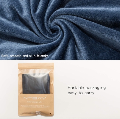 NTBAY 2 Pacchetti di cuscinetti Velvet King con cerniera, super morbidi e confortevoli lussuosi cuscinetti di flannella pelosa con cerniera, 20x36