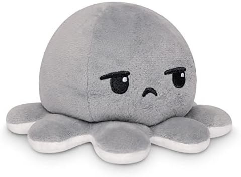 Turtle - l'originale polpo reversibile Plushie - amore + odio - simpatici animali pieni di sensi che mostrano il tuo