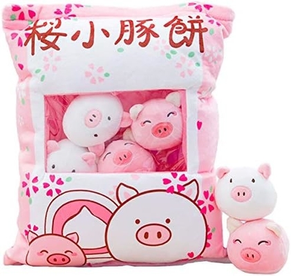 REFAHB Dolce cuscino di peluche cuscino da lancio giocattoli per animali ripieni rimovibili regali creativi per ragazze (gattino)