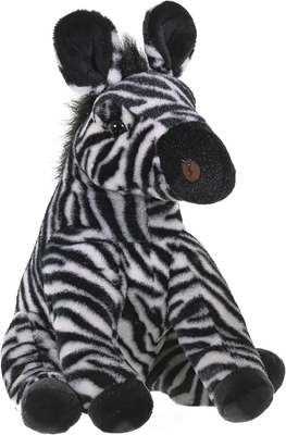 Wild Republic Zebra Plush, Stuffed Animal, Plush Toy, Regali per bambini, Cuddlekins 12 pollici, Multicolore