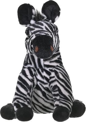 Wild Republic Zebra Plush, Stuffed Animal, Plush Toy, Regali per bambini, Cuddlekins 12 pollici, Multicolore