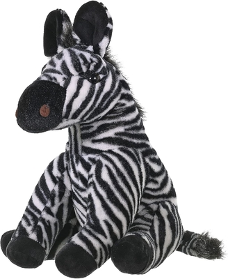 Wild Republic Zebra Plush, Stuffed Animal, Plush Toy, Regali per bambini, Cuddlekins 12 pollici, Multicolore