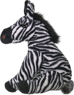 Wild Republic Zebra Plush, Stuffed Animal, Plush Toy, Regali per bambini, Cuddlekins 12 pollici, Multicolore
