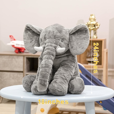 Giocattolo per animali da pelliccia di elefante ripieno 24 pollici