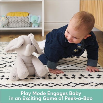 GUND Bambino animato Flappy l'elefante di peluche, giocattolo per bambini da 0 anni in su, grigio, 12"