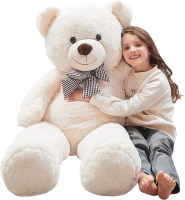 Misscindy Giant Teddy Bear Animali di peluche ripieni per ragazza o bambini 47 pollici, (bianco)