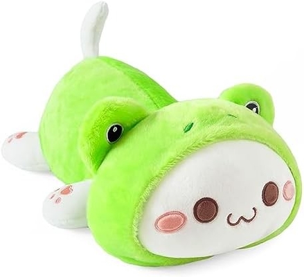 Onsoyours Cute Kitten Plush Toy 25.5&quot; Stuffed Animal Pet Kitty Soft Anime Cat Large Plush Pillow for Kids (Bianco A, 25.5