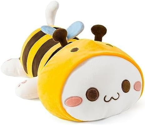 Onsoyours Cute Kitten Plush Toy 25.5&quot; Stuffed Animal Pet Kitty Soft Anime Cat Large Plush Pillow for Kids (Bianco A, 25.5