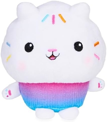 Gabby's Dollhouse, 7 pollici Kitty Fairy Purr-ific Plush Toy, Bambini giocattoli per 3 anni e più