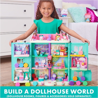 Gabby's Dollhouse, 7 pollici Kitty Fairy Purr-ific Plush Toy, Bambini giocattoli per 3 anni e più