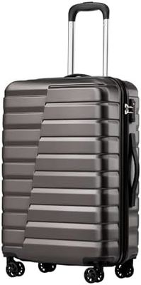 Valigia PC ABS TSA bagagli 3 pezzi set chiusura giratore Carry on (blu teal)