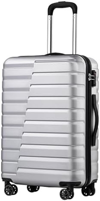 Valigia PC ABS TSA bagagli 3 pezzi set chiusura giratore Carry on (blu teal)