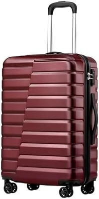 Valigia PC ABS TSA bagagli 3 pezzi set chiusura giratore Carry on (blu teal)