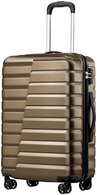 Valigia PC ABS TSA bagagli 3 pezzi set chiusura giratore Carry on (blu teal)