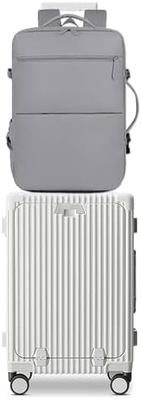 20in Cornice di alluminio Hardside Spinner Ruota bagaglio, Costruito-In TSA blocco Portare sulla valigia, con portacoppe e USB Port