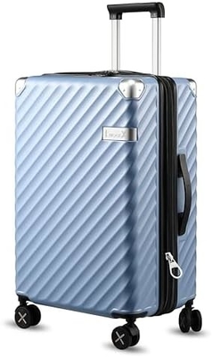 Carry On Baggage 22x14x9 Airline Approved - 35L Polycarbonate Expandable Hard Shell Suitcase con ruote giratorie