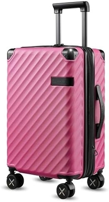 Carry On Baggage 22x14x9 Airline Approved - 35L Polycarbonate Expandable Hard Shell Suitcase con ruote giratorie