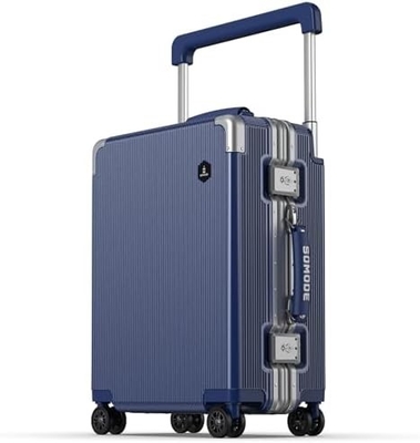 Carry On Luggage, Valigia a guscio rigido con ruote a 360°, Valigia a bordo di una compagnia aerea e lucchetto a doppia cerniera.
