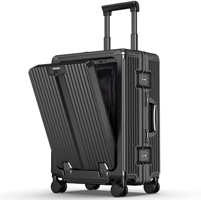 Carry On Luggage, Valigia a guscio rigido con ruote a 360°, Valigia a bordo di una compagnia aerea e lucchetto a doppia cerniera.
