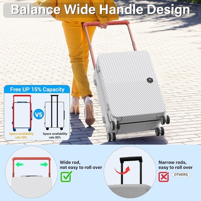 Carry On Luggage, Valigia a guscio rigido con ruote a 360°, Valigia a bordo di una compagnia aerea e lucchetto a doppia cerniera.