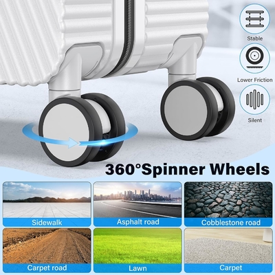 Carry On Luggage, Valigia a guscio rigido con ruote a 360°, Valigia a bordo di una compagnia aerea e lucchetto a doppia cerniera.