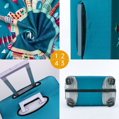 Coperture per le valigie Travelkin per le valigie Tsa approvato, Protector per le valigie da 18 a 32 pollici