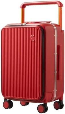 Luggage Wide Handle Luxury Design Rolling Travel Sulitore PC Hardside con telaio in alluminio Ruote spinatrici vuote,