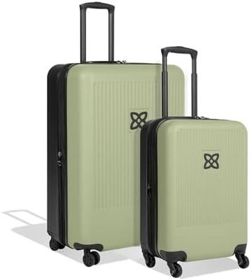 Valigia resistente con pannello interno in rete anti-schiacciamento e cinghia di compressione progettata per viaggi senza stress