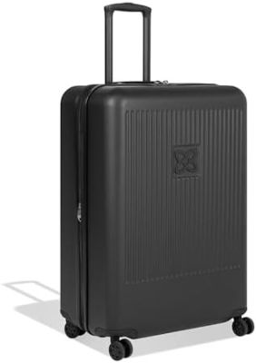Valigia resistente con pannello interno in rete anti-schiacciamento e cinghia di compressione progettata per viaggi senza stress