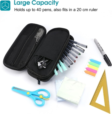 ProCase Pen Pencil Case, 2 strati EVA Zipper Pencil Box Bag Large Capacity Stationery Storage Organizer per la scuola
