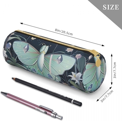 Cassa di matita farfalla per donne Penna borsa cilindro Chiusura portatile piccola semplice resistente leggero per sacchetto di stoccaggio