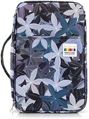 Cassa per matite a colori 300 slot - Organizzatore di cassa per penne con fascia e cerniera, portapiatti multilivello per la penna a colori Prismacolor