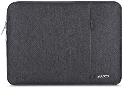 Borsa con manica per laptop Compatibile con MacBook Air 13 M3 A3113 M2 /Pro 13 M2 M1,Bossa verticale in poliestere con tasca, grigio