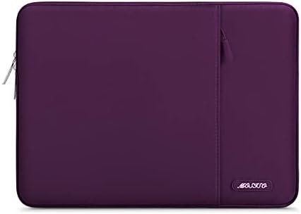 Borsa con manica per laptop Compatibile con MacBook Air 13 M3 A3113 M2 /Pro 13 M2 M1,Bossa verticale in poliestere con tasca, grigio
