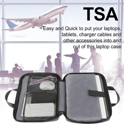 Cassa per laptop, TSA 15.6 pollici Borsa portatile portabile manica portatile Acqua resistente Cassa per computer portabile portabile