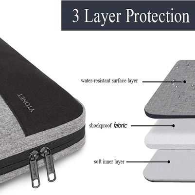 Cassa per laptop, TSA 15.6 pollici Borsa portatile portabile manica portatile Acqua resistente Cassa per computer portabile portabile