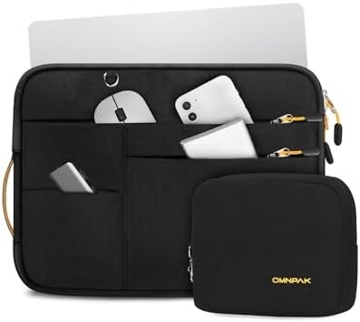 Adatto per,MacBook Pro 13-14 pollici, PET riciclato portatile con manico e tasca di accessori