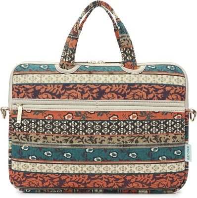 Red Bohemia Patten Acquaproof Laptop Spalla Borsa Messaggero Case Manica per 12 pollici 13.3 pollici Laptop