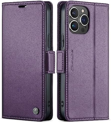QLTYPRI Wallet Cover per iPhone 13/14, [RFID-blocking] porta slot per carte di credito per la protezione antiurto della custodia del telefono