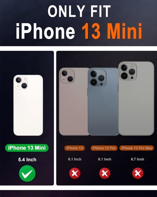 Cassa pieghevole per portafogli in pelle sigillo magnetico porta slot per schede di blocco RFID Cassa completamente protetta compatibile con iPhone 13