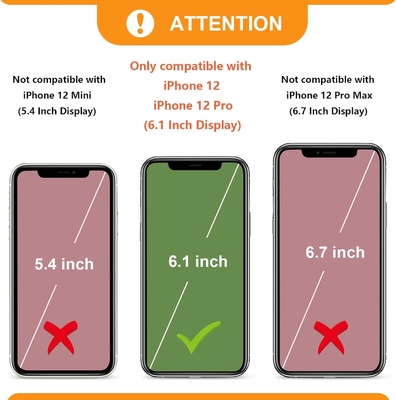 iPhone 12/12 Pro crossbody sacchetto, RFID protetto PU fascia in pelle supporto con slot per carte Split bag fascia per polso lanyard