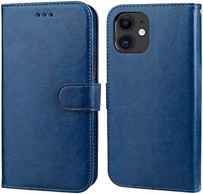 Compatibile con iPhone 12/Pro custodia per portafogli con portacarte supporto in cuoio PU cinghia per polso a prova di urti con conchiglia da 6,1 pollici