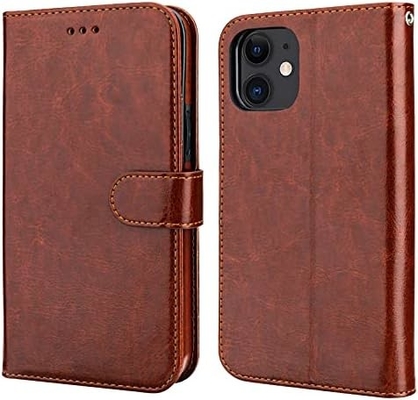 Compatibile con iPhone 12/Pro custodia per portafogli con portacarte supporto in cuoio PU cinghia per polso a prova di urti con conchiglia da 6,1 pollici