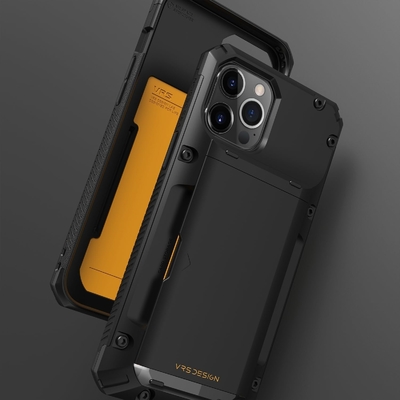 Per iPhone 12 Pro Max con [4 carte]Premium solido portafoglio slot carta di credito per iPhone 12 Pro Max 6,7 pollici