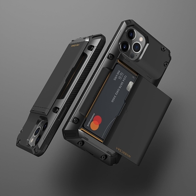 Per iPhone 12 Pro Max con [4 carte]Premium solido portafoglio slot carta di credito per iPhone 12 Pro Max 6,7 pollici