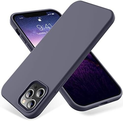 Cassa per iPhone 12 Pro Max, protezione di livello militare, silicone antiurto, anti-impronte digitali e anti-slip, custodia per telefono