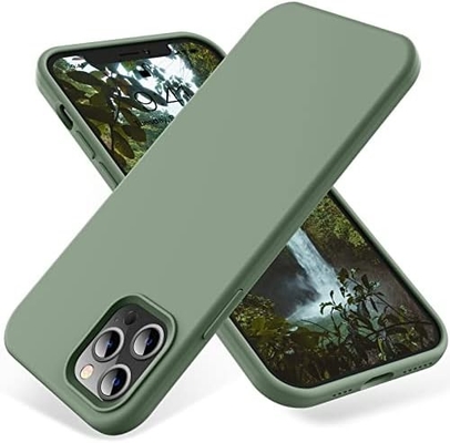 Cassa per iPhone 12 Pro Max, protezione di livello militare, silicone antiurto, anti-impronte digitali e anti-slip, custodia per telefono