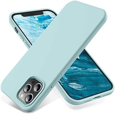 Cassa per iPhone 12 Pro Max, protezione di livello militare, silicone antiurto, anti-impronte digitali e anti-slip, custodia per telefono